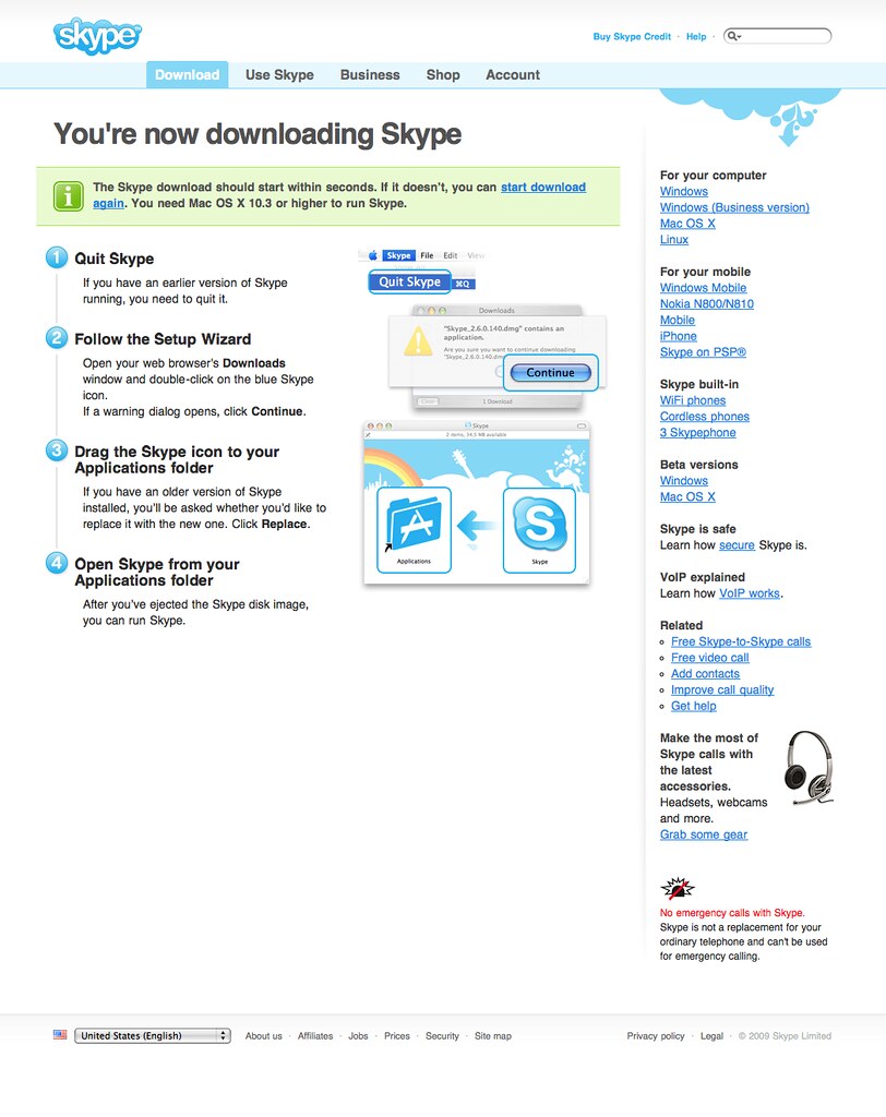 downloading skype for mac