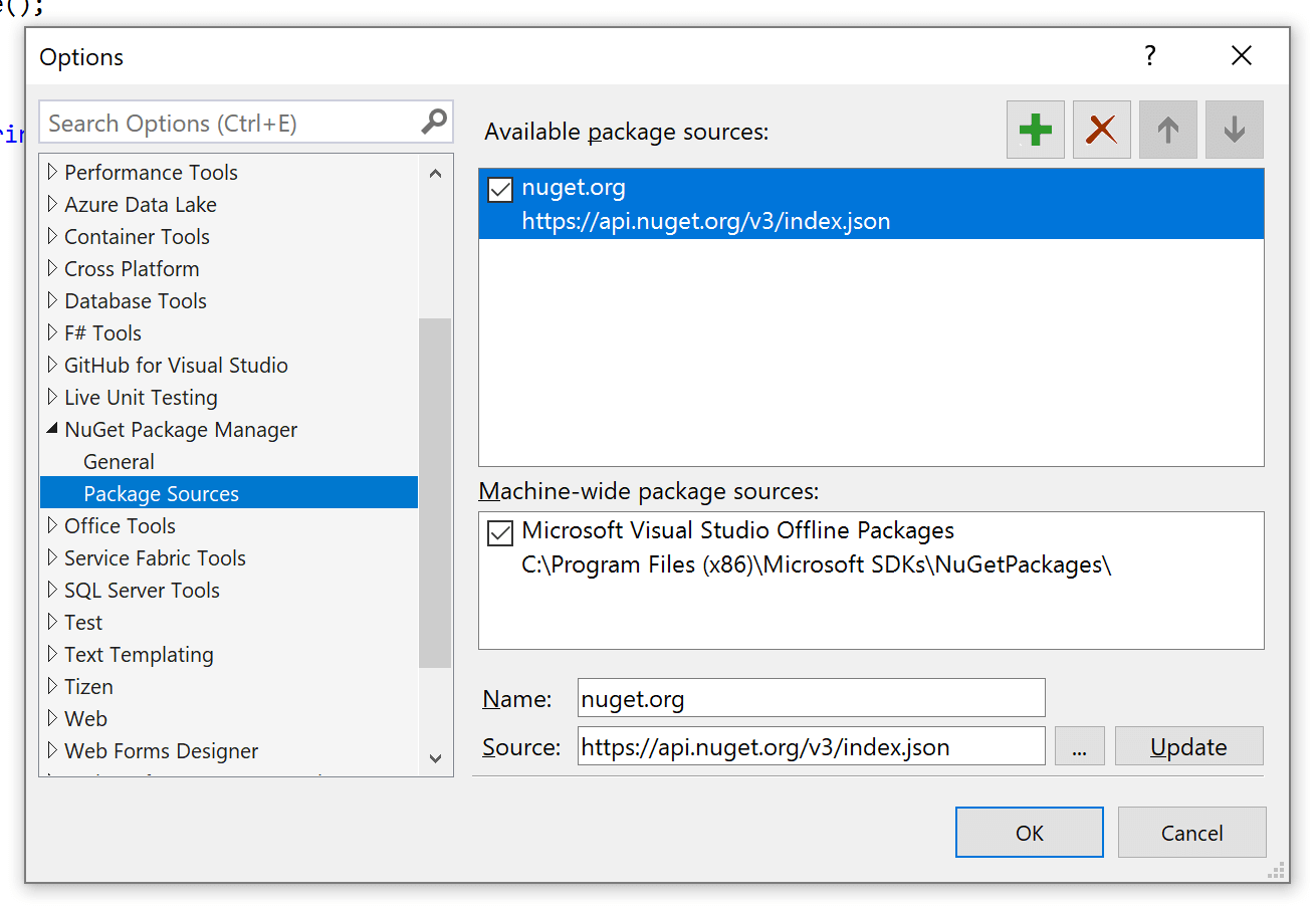 install nuget package for visual studio for mac